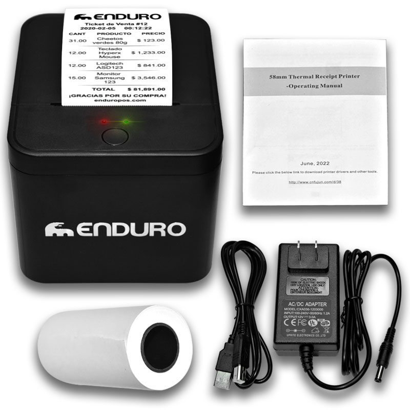 Impresora Térmica 58mm USB y Bluetooth - Imagen 2