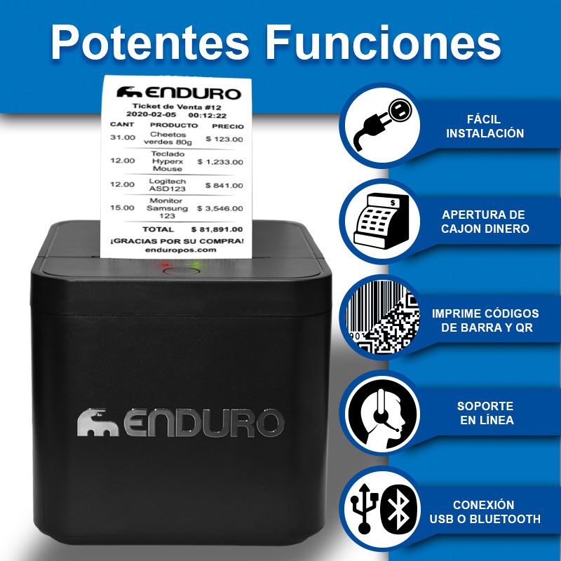 Impresora Térmica 58mm USB y Bluetooth - Imagen 3