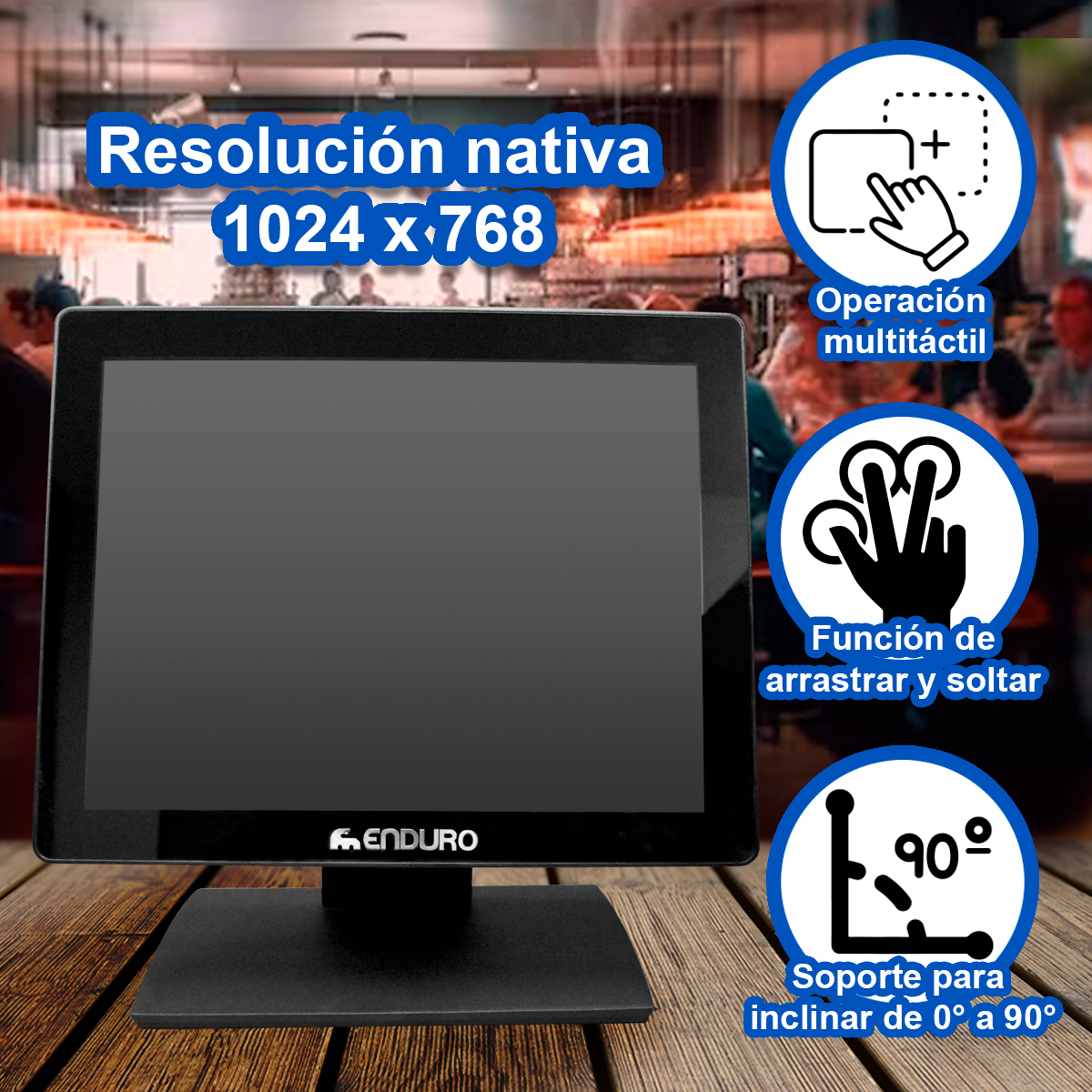 Terminal Pos Tactil 15 Punto De Venta Touchscreen Android - Imagen 5